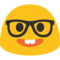 Nerd Face emoji on Google